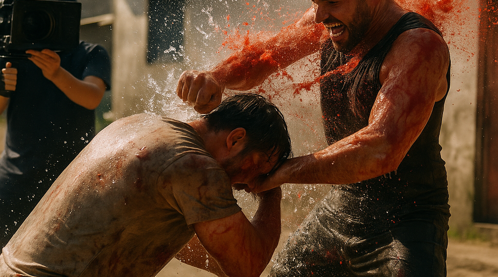 100 gallons of water and fake blood: Behind the scenes of that epic rumble in 'The Outsiders'