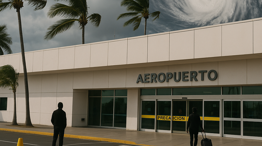 Cierran aeropuerto de Puerto Vallarta por huracán Simon