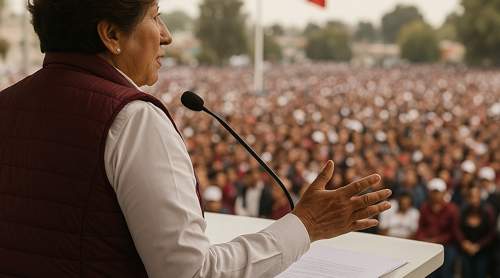 Delfina Gómez rinde cuentas ante más de 195 mil mexiquenses en cuatro regiones del Edoméx