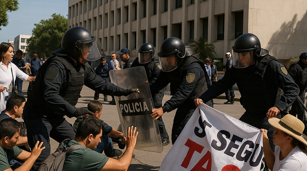 Repliegan protestas de trabajadores del IMSS en CDMX