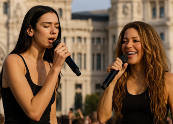 Dua Lipa sorprende al cantar con Shakira en Madrid