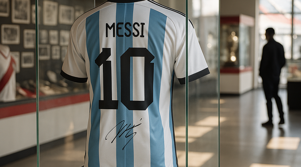 El Museo River ya tiene la camiseta de Messi firmada por el 10