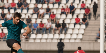 La volea de Imanol Baz tumbó al Real Murcia