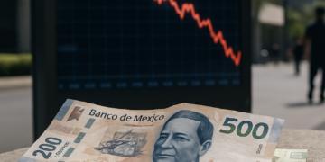 Peso mexicano acumula caída de 9% en cinco semanas