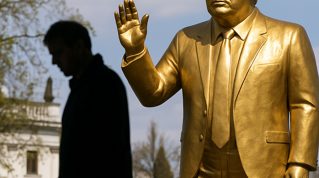 Eslovaquia pide la retirada inmediata del Parlamento Europeo de una escultura satírica de Trump
