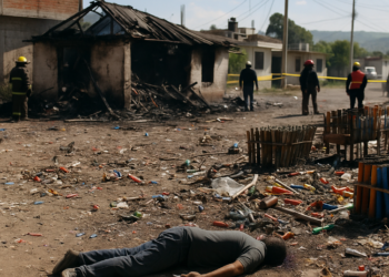 Deja explosión de pirotecnia un muerto y 7 heridos en Edomex