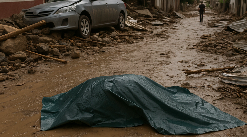 Dejan un muerto lluvias por 'Simon' en Guerrero