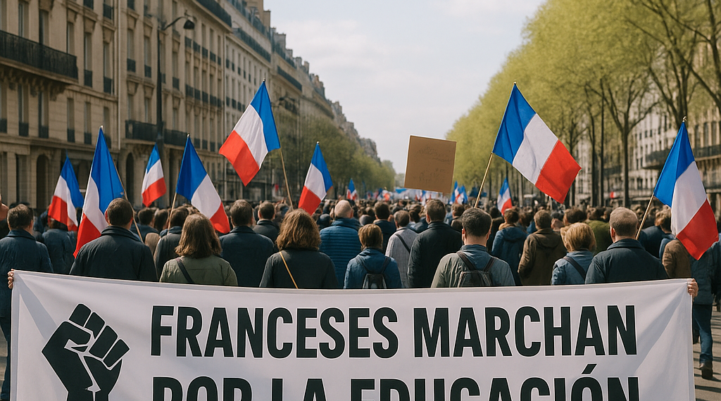 Franceses toman las calles por la educación