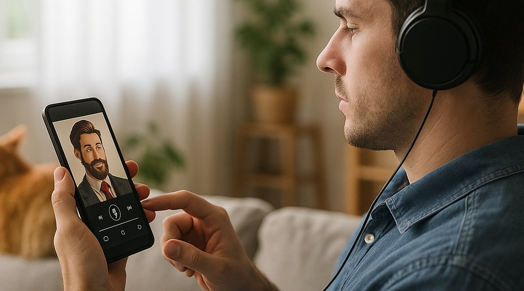 In this photo illustration the logo of Amazon Audible is displayed on a smartphone