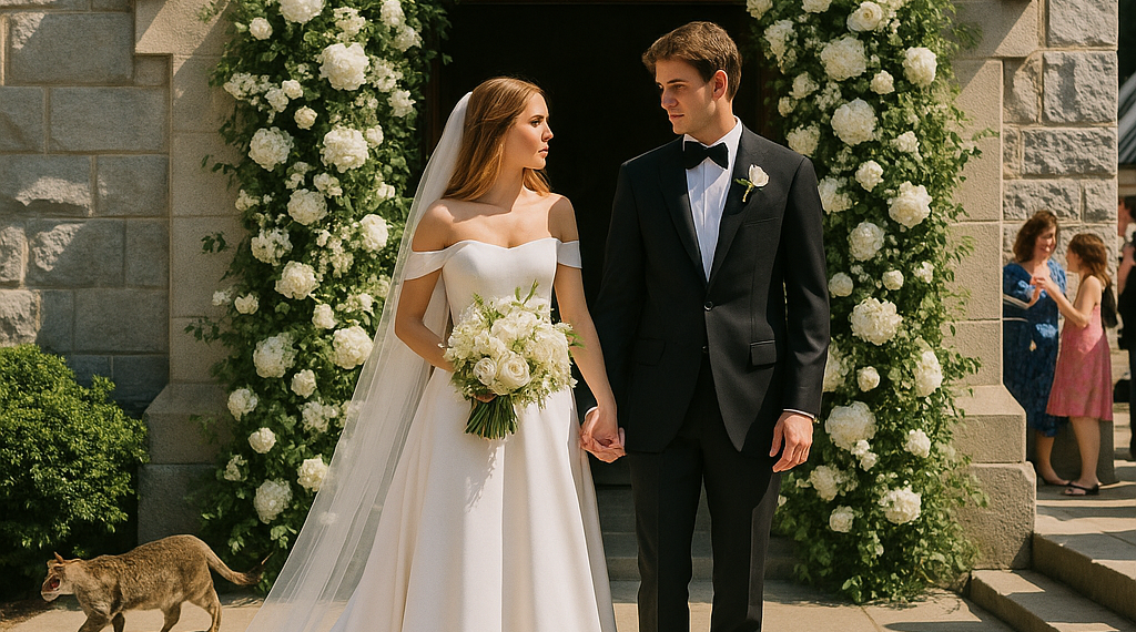 Giulia Be and Conor Kennedy Are Married! See Her Wedding Dresses by Calvin Klein and Harris Reed
