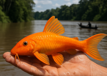 Descubrieron un pez naranja en la Amazonia brasileña y ya alertan que podría estar en peligro de extinción