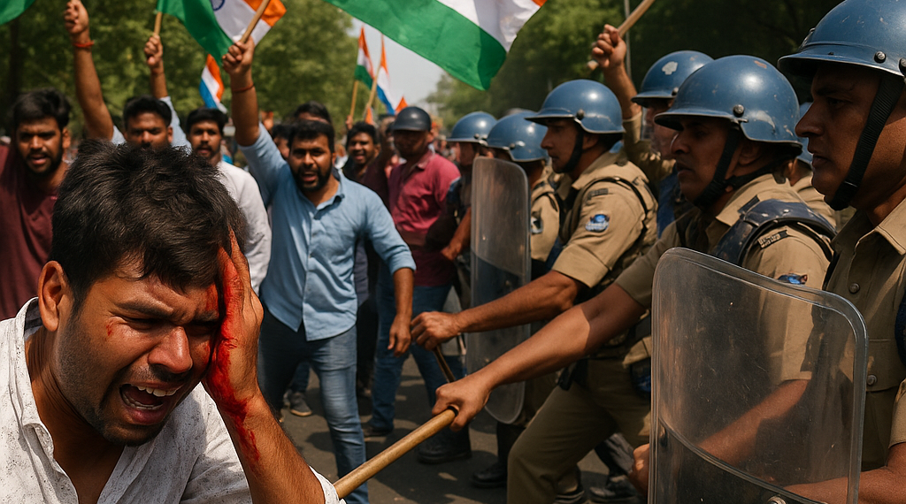 Varios heridos y más de mil detenidos en una nueva marcha de las “cucarachas” en la India
