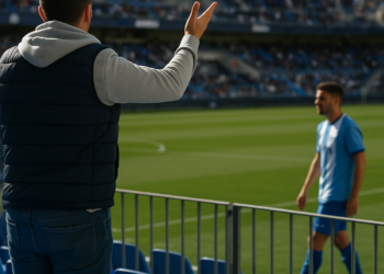 Gritos de "Bryan, muérete" en La Rosaleda y el jugador se defiende