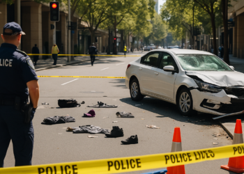 Un joven de 18 años perdió el control de su auto, atropelló a una multitud y dejó al menos 10 heridos en Australia