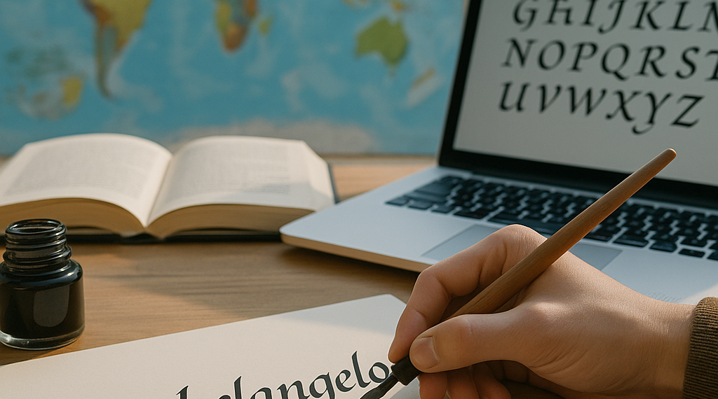 Michelangelo&rsquo;s Handwriting Becomes a Global Font