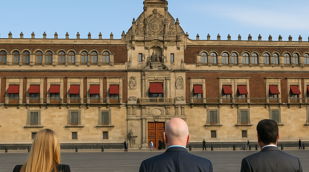 Arriban a Palacio empresarios de EU y funcionarios de CSP