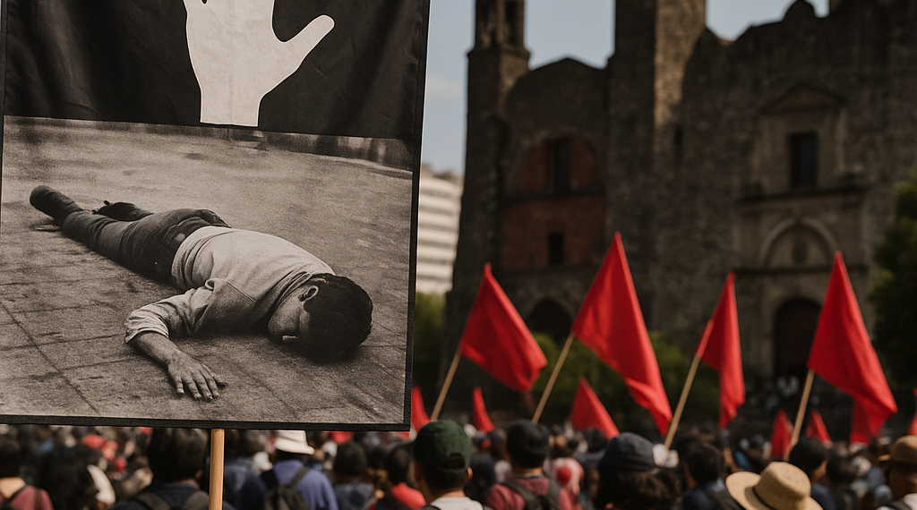 Marcha del 2 de octubre: Manifestantes conmemoran el 58 aniversario de la matanza en Tlatelolco