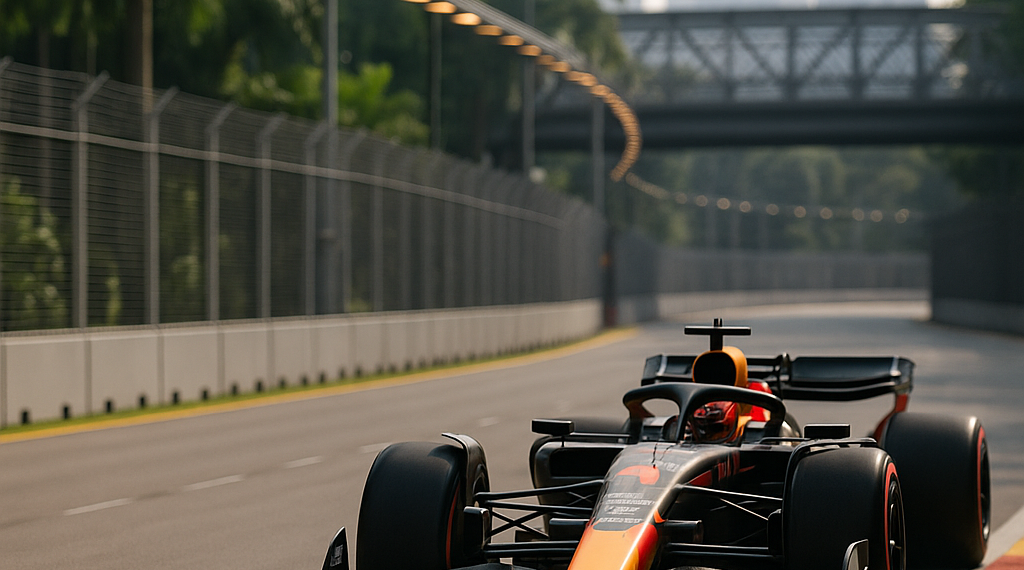 Sigue Max encendido y logra la pole para el GP de Singapur