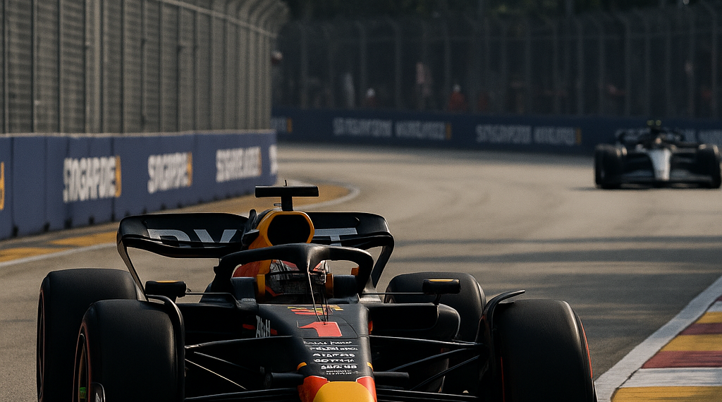 Max mantiene dominio y logra primer triunfo en Singapur