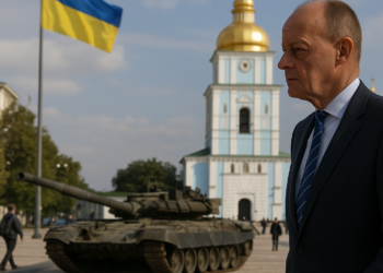 El canciller Merz defiende en Kiev la respuesta europea frente a los ataques híbridos de Rusia