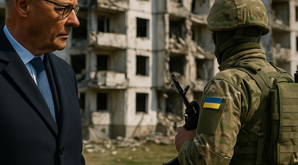 Friedrich Merz llegó a Ucrania para anunciar un paquete de ayuda militar y advirtió sobre el avance de Rusia