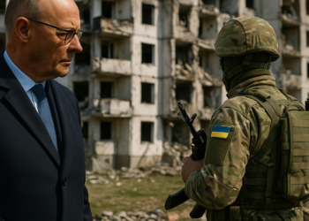 Friedrich Merz llegó a Ucrania para anunciar un paquete de ayuda militar y advirtió sobre el avance de Rusia