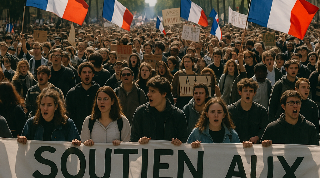 Decenas de miles de franceses se manifiestan en apoyo a los estudiantes: "La represión no parará nuestra revuelta"