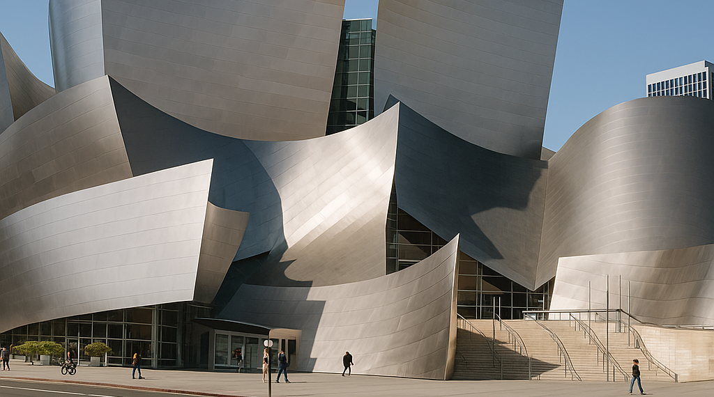 New Gehry concert hall takes shape in downtown Los Angeles