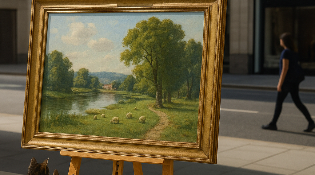Winston Churchill Painting Gifted to His Daughter Lands at Christie’s