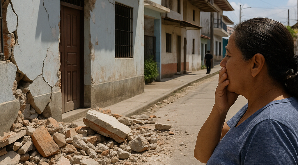 Panameños afectados por el terremoto temen regresar a sus casas por daños y réplicasMacaracas, Panamá