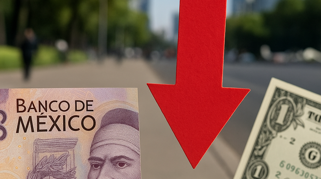 Peso mexicano tocó su peor nivel en lo que va del año