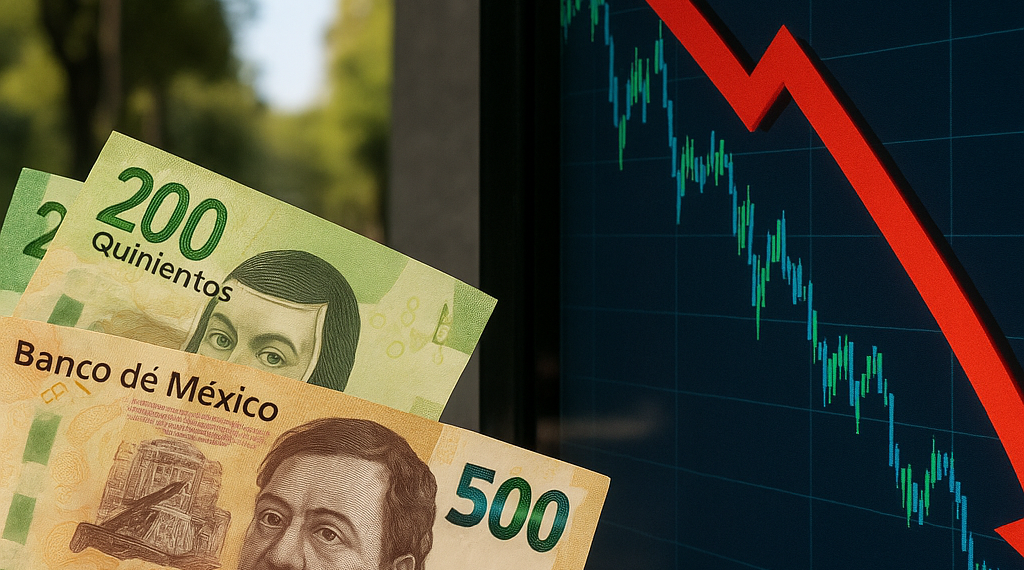 Peso mexicano recupera terreno frente al dólar, pero termina su peor semana desde marzo