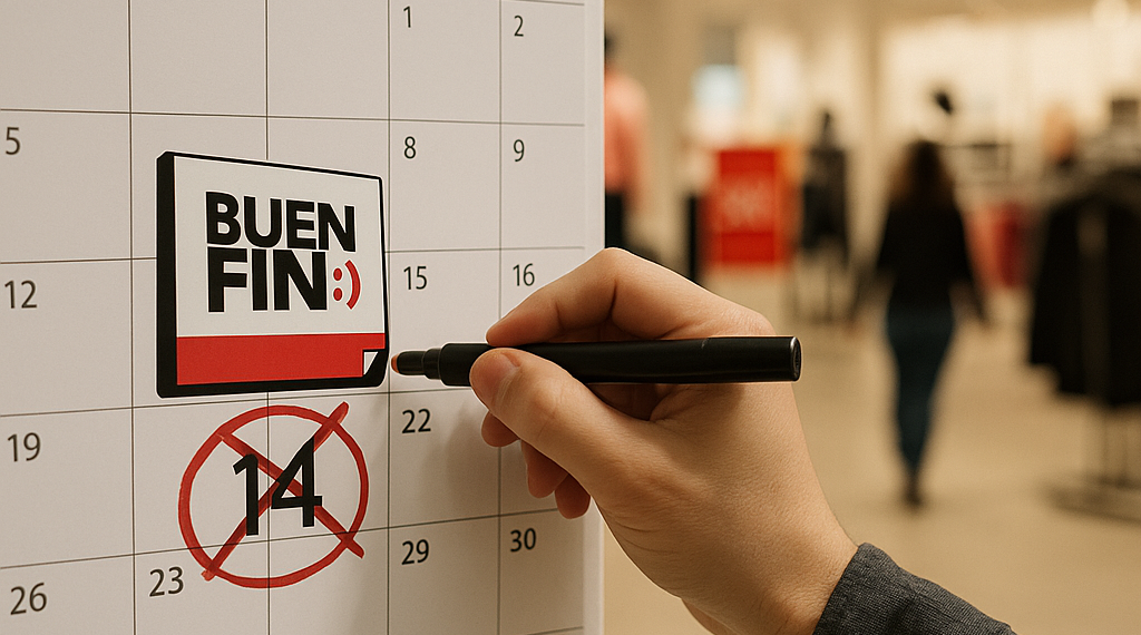 Aparta la fecha: El Buen Fin 2026 cambia su calendario y tendrá cinco días de ofertas