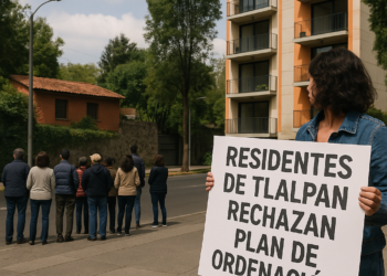 Bloquean vecinos Tlalpan contra Programa de Ordenación