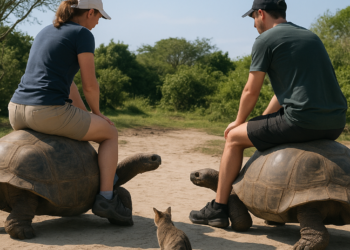 Ola de indignación en redes por un vídeo de dos turistas cabalgando a lomos de tortugas marinas