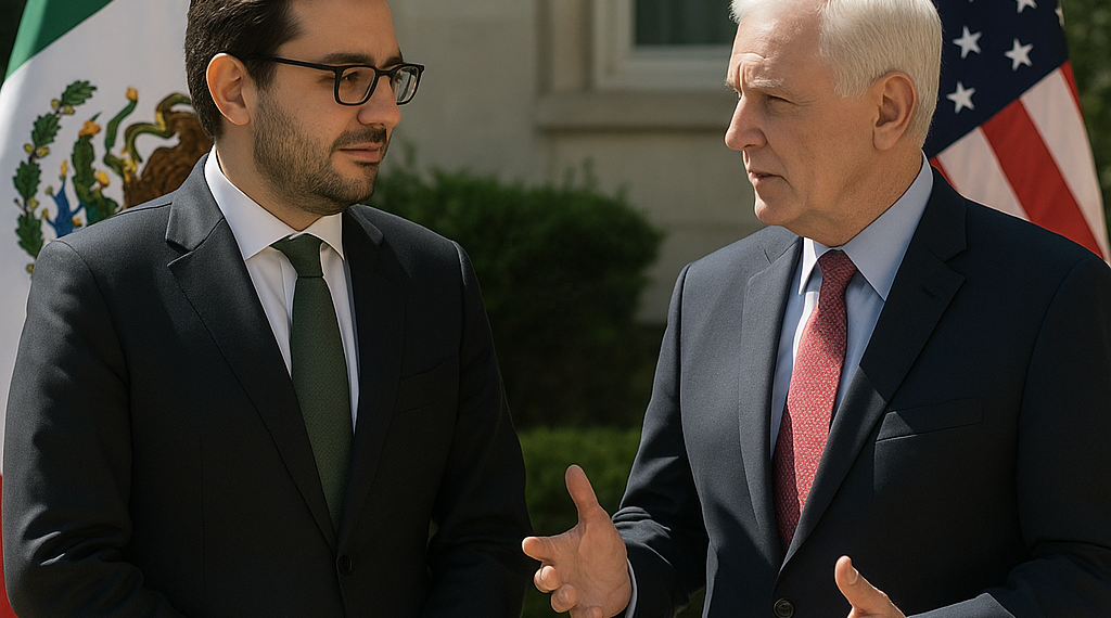 Roberto Velasco y Ronald Johnson revisan temas de la agenda entre México y Estados Unidos