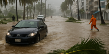 Deja 'Simon' inundaciones, apagones y 2 heridos en Acapulco