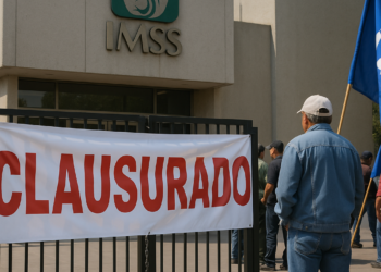 Bloquean sindicalizados sede nacional del IMSS