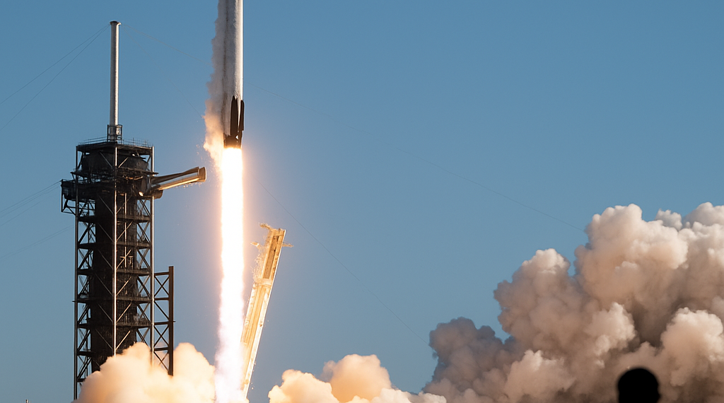Lanza SpaceX tripulación a Estación Espacial Internacional