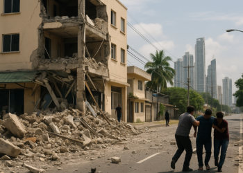 Terremoto en Panamá de magnitud 7.7 deja al menos dos heridos y edificios colapsados