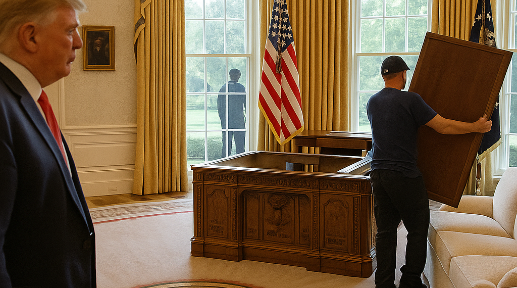 Trump says Secret Service wants him to ‘take down’ Oval Office