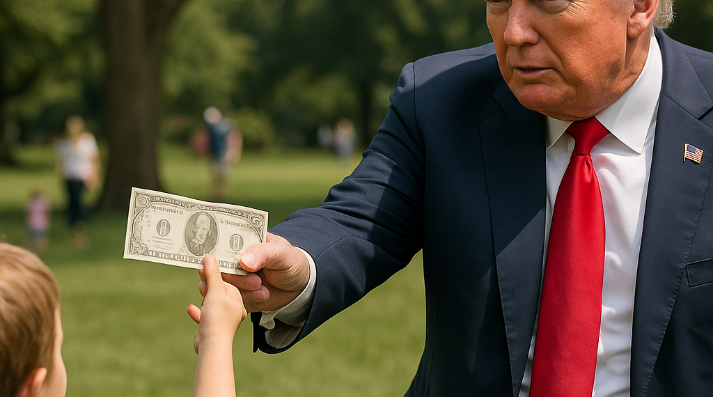 Ahora anuncia Trump Dls. mil para los niños