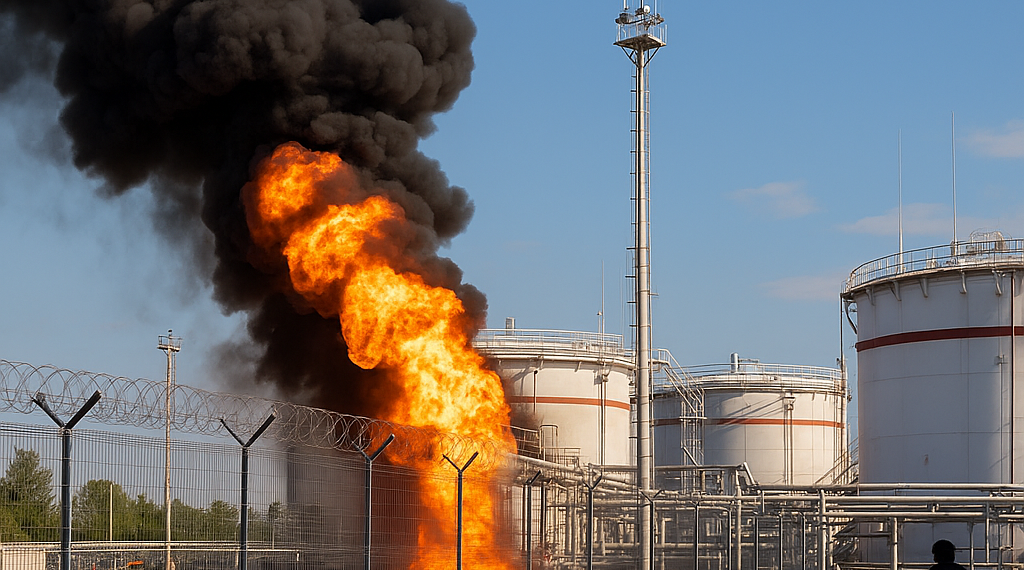 Ucrania ataca una terminal petrolera rusa horas después del acuerdo alcanzado entre Trump y Putin para liberar diésel ruso