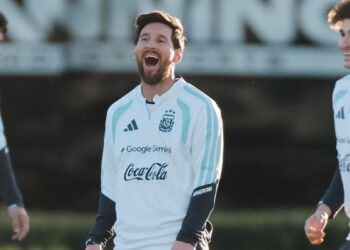 Así fue el último entrenamiento de Messi con la selección argentina: risas y arropado en todo momento