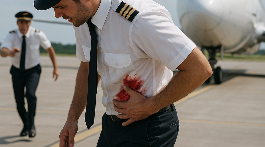Un piloto apuñala a otro; quería derribar el avión