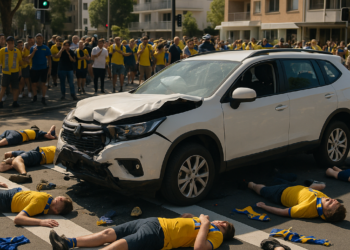 Un coche arrolla a una gran multitud de aficionados al rugby y deja 10 heridos, varios de ellos niños, al norte de Sídney